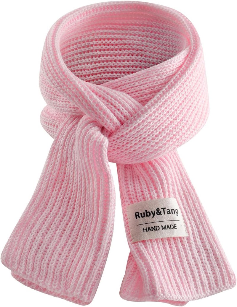Ruby&Tang Kids Scarf Winter Warm Soft Knit Cotton Toddler Classic Scarves For Boys Girls 1-6Years - Image 1